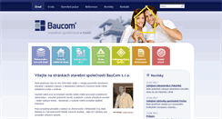 Desktop Screenshot of baucom.cz