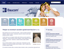 Tablet Screenshot of baucom.cz